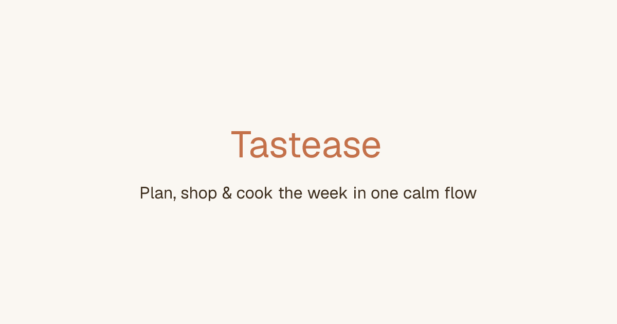 I got tired of the 5:45pm "what's for dinner" panic, so I built an app that plans the week around wh logo